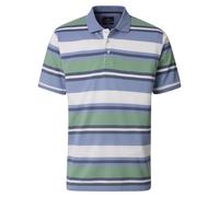 Casa Moda Poloshirt gestreift Herren 50% Baumwolle/50% Polyester Blau Gr. L