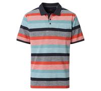 Poloshirt CASAMODA "CASAMODA Polo-Shirt gestreift", Herren, Gr. L, rot, 95% Baumwolle, 5% Elasthan, Shirts (16348166-L) rot