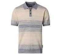 Poloshirt CASAMODA "CASAMODA Polo-Shirt gestreift", Herren, Gr. XL, beige, 100% Baumwolle, Shirts (77933869-XL) beige