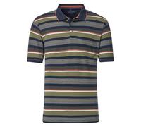 Poloshirt CASAMODA "CASAMODA Polo-Shirt gestreift", Herren, Gr. XL, grün (olive), 50% Baumwolle, 50% Polyester, Shirts (51925552-XL) olive