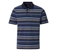 Poloshirt CASAMODA "CASAMODA Polo-Shirt gestreift", Herren, Gr. XXL, dunkelblau, 95% Baumwolle, 5% Polyester, Shirts (67379636-XXL) dunkelblau