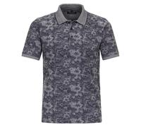 Poloshirt CASAMODA "CASAMODA Polo-Shirt Print", Herren, Gr. L, blau (dunkelblau), 100% Baumwolle, Shirts (23325604-L) dunkelblau