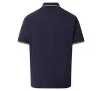 Poloshirt CASAMODA "CASAMODA Polo-Shirt Print", Herren, Gr. L, dunkelblau, 100% Baumwolle, Shirts (23336832-L) dunkelblau