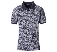 Casa Moda Poloshirt CASAMODA Polo-Shirt Print Herren Regular Fit Kurzarm 100% Baumwolle XL Blau