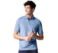 Poloshirt CASAMODA "CASAMODA Polo-Shirt uni", Damen, Gr. 6XL, blau (mittelblau), 95% Baumwolle, 5% Elasthan, Shirts (38197420-6XL) mittelblau