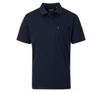 Poloshirt CASAMODA "CASAMODA Polo-Shirt uni", Damen, Gr. 6XL, dunkelblau, 55% Baumwolle, 45% Polyester, Shirts (34501862-6XL) dunkelblau