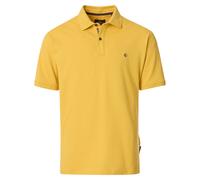 Poloshirt CASAMODA "CASAMODA Polo-Shirt uni", Damen, Gr. XL, gelb, 95% Baumwolle, 5% Elasthan, Shirts (51331251-XL) gelb