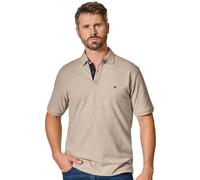 Poloshirt CASAMODA "CASAMODA Polo-Shirt uni", Herren, Gr. 3XL, beige (champagner), 95% Baumwolle, 5% Elasthan, Shirts (62202206-XXXL) champagner