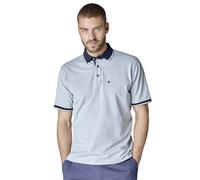 Poloshirt CASAMODA "CASAMODA Polo-Shirt uni", Herren, Gr. 3XL, blau (helltürkis), 95% Baumwolle, 5% Elasthan, Shirts (96874519-XXXL) helltürkis