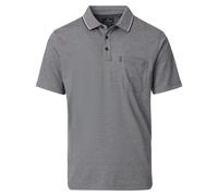 Casa Moda Poloshirt Regular Fit Kurzarm Melange Anthrazit Größe 4XL