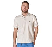 Poloshirt CASAMODA "CASAMODA Polo-Shirt uni", Herren, Gr. 4XL, ivory, 95% Baumwolle, 5% Elasthan, Shirts (33397904-4XL) ivory