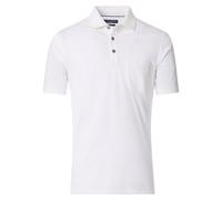 Poloshirt CASAMODA "CASAMODA Polo-Shirt uni", Herren, Gr. 6XL, weiß, 55% Baumwolle, 45% Polyester, Shirts (42614248-6XL) weiß