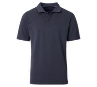 Poloshirt CASAMODA "CASAMODA Polo-Shirt uni", Herren, Gr. L, blau, 95% Baumwolle, 5% Elasthan, Shirts (55203542-L) blau