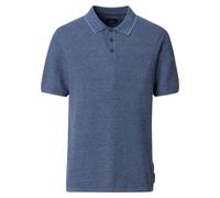 Poloshirt CASAMODA "CASAMODA Polo-Shirt uni", Herren, Gr. M, blau, 100% Baumwolle, Shirts (98074037-M) blau