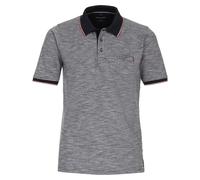 Poloshirt CASAMODA "CASAMODA Polo-Shirt uni", Herren, Gr. M, blau (graues mittelblau), 95% Baumwolle, 5% Elasthan, Shirts (29635209-M) graues mittelblau