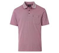 Poloshirt CASAMODA "CASAMODA Polo-Shirt uni", Herren, Gr. M, rot (hellrot 438), 55% Baumwolle, 45% Polyester, Shirts (34934835-M) hellrot 438