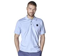 Casa Moda Polo Regular Fit Strickpolo Blau Einfarbig Größe M