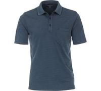Poloshirt CASAMODA "CASAMODA Polo-Shirt uni", Herren, Gr. S, türkisblau, 55% Baumwolle, 45% Polyester, Shirts (27782041-S) türkisblau