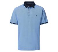 Poloshirt CASAMODA "CASAMODA Polo-Shirt uni", Herren, Gr. XL, blau, 95% Baumwolle, 5% Elasthan, Shirts (96325664-XL) blau