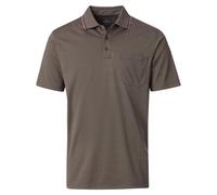 Casa Moda Poloshirt CASAMODA Polo-Shirt uni – 55% Baumwolle, 45% Polyester – schlamm XXL Herren