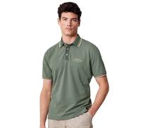 Poloshirt CASAMODA "CASAMODA Polo-Shirt uni", Herren, Gr. XXL, grün, 95% Baumwolle, 5% Elasthan, Shirts (73037300-XXL) grün