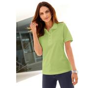 Poloshirt CASUAL LOOKS "Poloshirt", Damen, Gr. 42, grün (pistazie), 100% Baumwolle, unifarben, ohne Ausschnitt, Shirts (273334-42) pistazie