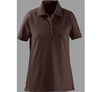 Poloshirt CASUAL LOOKS "Poloshirt", Damen, Gr. 48, braun, 100% Baumwolle, unifarben, ohne Ausschnitt, Shirts (698834-48) braun