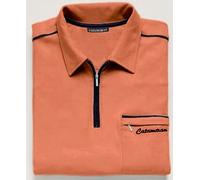 Poloshirt CATAMARAN "Kurzarm-Poloshirt", Herren, Gr. 44/46, orange (terrakotta), 100% Baumwolle, unifarben, ohne Ausschnitt, Shirts (72548836-44) terrakotta