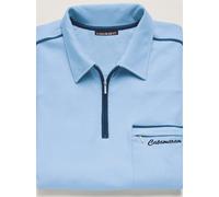 Poloshirt CATAMARAN "Kurzarm-Poloshirt", Herren, Gr. 52/54, blau (hellblau), 100% Baumwolle, unifarben, ohne Ausschnitt, Shirts (21783416-52) hellblau
