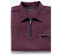 Poloshirt CATAMARAN "Kurzarm-Poloshirt", Herren, Gr. 52/54, lila (aubergine), 100% Baumwolle, unifarben, ohne Ausschnitt, Shirts (79470506-52) aubergine