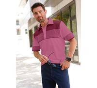 Poloshirt CATAMARAN "Kurzarm-Poloshirt", Herren, Gr. 60/62, rot (rosenholz), 100% Baumwolle, gemustert, gestreift, mehrfarbig, ohne Ausschnitt, Shirts (688673-60) rosenholz