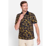 Poloshirt CATAMARAN "Kurzarm-Shirt", Herren, Gr. 44/46, bunt (marine, ocker, gemustert), 100% Baumwolle, gemustert, Shirts (46812432-44) marine, ocker, gemustert