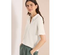 Cecil Damen Kurzarm Poloshirt in Unifarbe