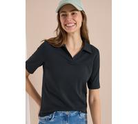 Kurzarm Poloshirt in Unifarbe