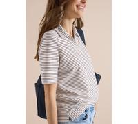 Cecil Damen Kurzarm Poloshirt mit Streifen