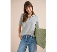 Cecil Damen Kurzarm Poloshirt mit Streifen