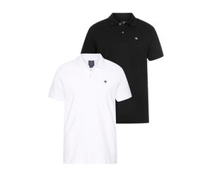 Poloshirt CHAMPION "2 Pack Polo", Herren, Gr. L, schwarz, Obermaterial: 100% Baumwolle, Shirts (52749052-L) schwarz