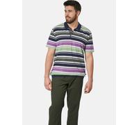 Poloshirt CHARLES COLBY "Poloshirt EARL MORTBERT", Herren, Gr. 4XL, blau (dunkelblau gestreift), Obermaterial: 100% Baumwolle CO., comfort fit normal, ohne Ausschnitt, Shirts (79334831-4XL) dunkelblau