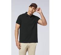 Poloshirt CHIEMSEE, Herren, Gr. L (52/54), schwarz beauty, 100% Baumwolle, unifarben, regular fit, ohne Ausschnitt, gerader Abschluss, Shirts, - ideal für Sport & Freizeit (42408861-L) schwarz beauty