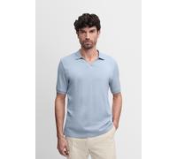 Poloshirt CINQUE "CIBOLL", Herren, Gr. L, hellblau, Jersey, Obermaterial: 100% Baumwolle, unifarben, relaxed fit normal, V-Ausschnitt, Bündchen, Shirts, Polokragen, offene Knopfleiste, Relaxed Fit (48