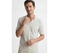 Poloshirt CINQUE "CIBOLL", Herren, Gr. M, cremeweiß, Jersey, Obermaterial: 100% Baumwolle, unifarben, relaxed fit normal, V-Ausschnitt, Bündchen, Shirts, Polokragen, offene Knopfleiste, Relaxed Fit (4