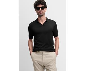 Poloshirt CINQUE "CIBOLL", Herren, Gr. XXL, schwarz, Jersey, Obermaterial: 100% Baumwolle, unifarben, relaxed fit normal, V-Ausschnitt, Bündchen, Shirts, Polokragen, offene Knopfleiste, Relaxed Fit (2