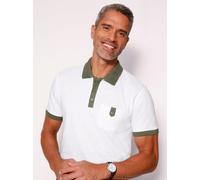 Poloshirt CLASSIC "Kurzarm-Poloshirt", Herren, Gr. 60/62, ecru, marine, 100% Baumwolle, gemustert, mehrfarbig, Shirts (75471338-60) ecru, marine