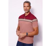 Poloshirt CLASSIC "Kurzarm-Poloshirt", Herren, Gr. 60/62, rosa (dunkelrot, rosenholz), 100% Baumwolle, gemustert, mehrfarbig, unifarben, Shirts (58040721-60) dunkelrot, rosenholz