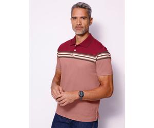 Poloshirt CLASSIC "Kurzarm-Poloshirt", Herren, Gr. 60/62, rosa (dunkelrot, rosenholz), 100% Baumwolle, gemustert, mehrfarbig, unifarben, Shirts (58040721-60) dunkelrot, rosenholz