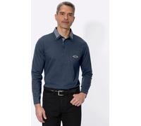 Poloshirt CLASSIC "Langarm-Poloshirt", Herren, Gr. 56/58, blau (dunkelblau), 100% Baumwolle, unifarben, Shirts (44391567-56) dunkelblau