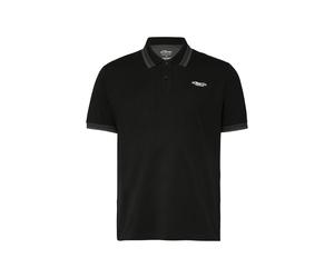 Poloshirt, Damen, Gr. 3XL, schwarz, Jersey, Obermaterial: 95% Baumwolle, 5% Elasthan, S.OLIVER MEN BIG SIZES, unifarben, regular fit normal, ohne Ausschnitt, kontrastfarben, Shirts, mit Logo Print (68