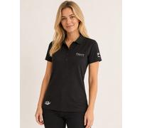 Poloshirt DEPROC ACTIVE "HEDLEY WOMEN", Damen, Gr. 36/38 (M), schwarz, 100% Polyester, Kurzarm, Shirts, auch in Großen Größen erhältlich (82266010-38) schwarz