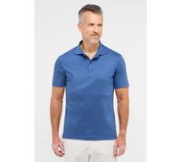 Poloshirt ETERNA "SLIM FIT", Herren, Gr. M, blau, Jersey, 100% Baumwolle, schmal, Shirts Poloshirt (85157122-M)