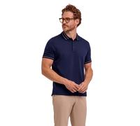 Poloshirt FALKE "FALKE Polo Shirt", Herren, Gr. XL, blau (effektgarn (9630)), Shirts (63701240-XL) effektgarn (9630)